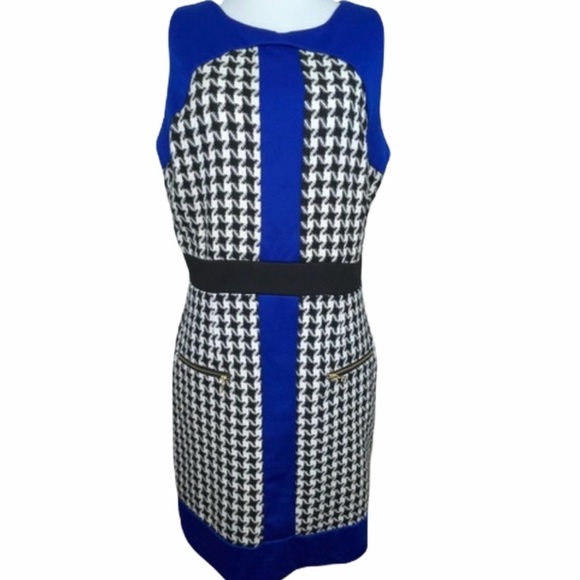 Beige by eci Dresses & Skirts - Beige by ECI Houndstooth Sleeveless Sheath Dress 10